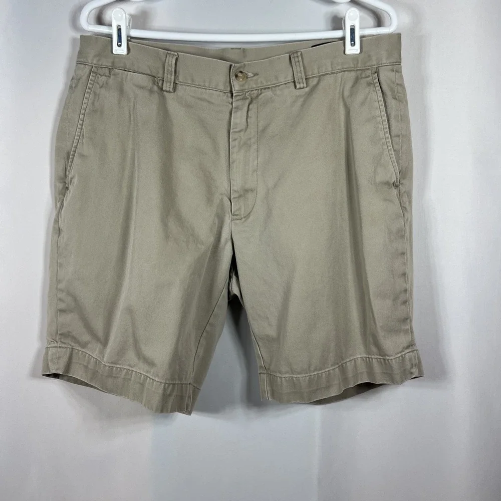 Polo‎ Ralph Lauren Classic Fit Khaki 100% Cotton Short Preppy Golf Size 36